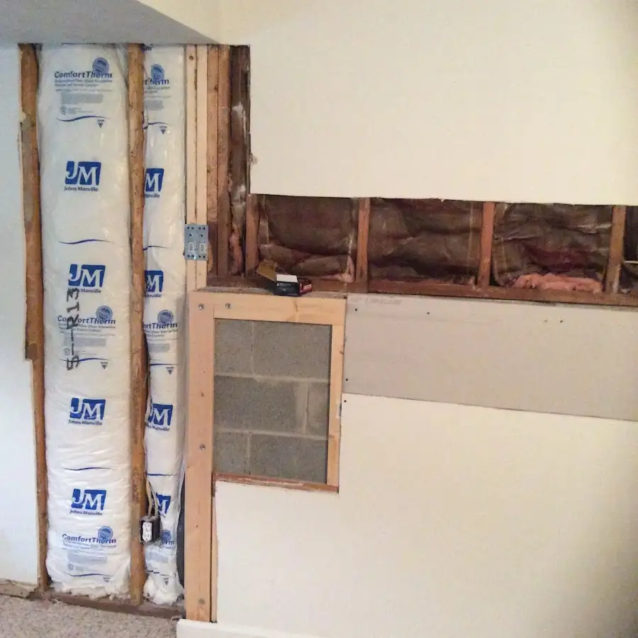 Wall insulation replacement during Structural Drying in Catalina